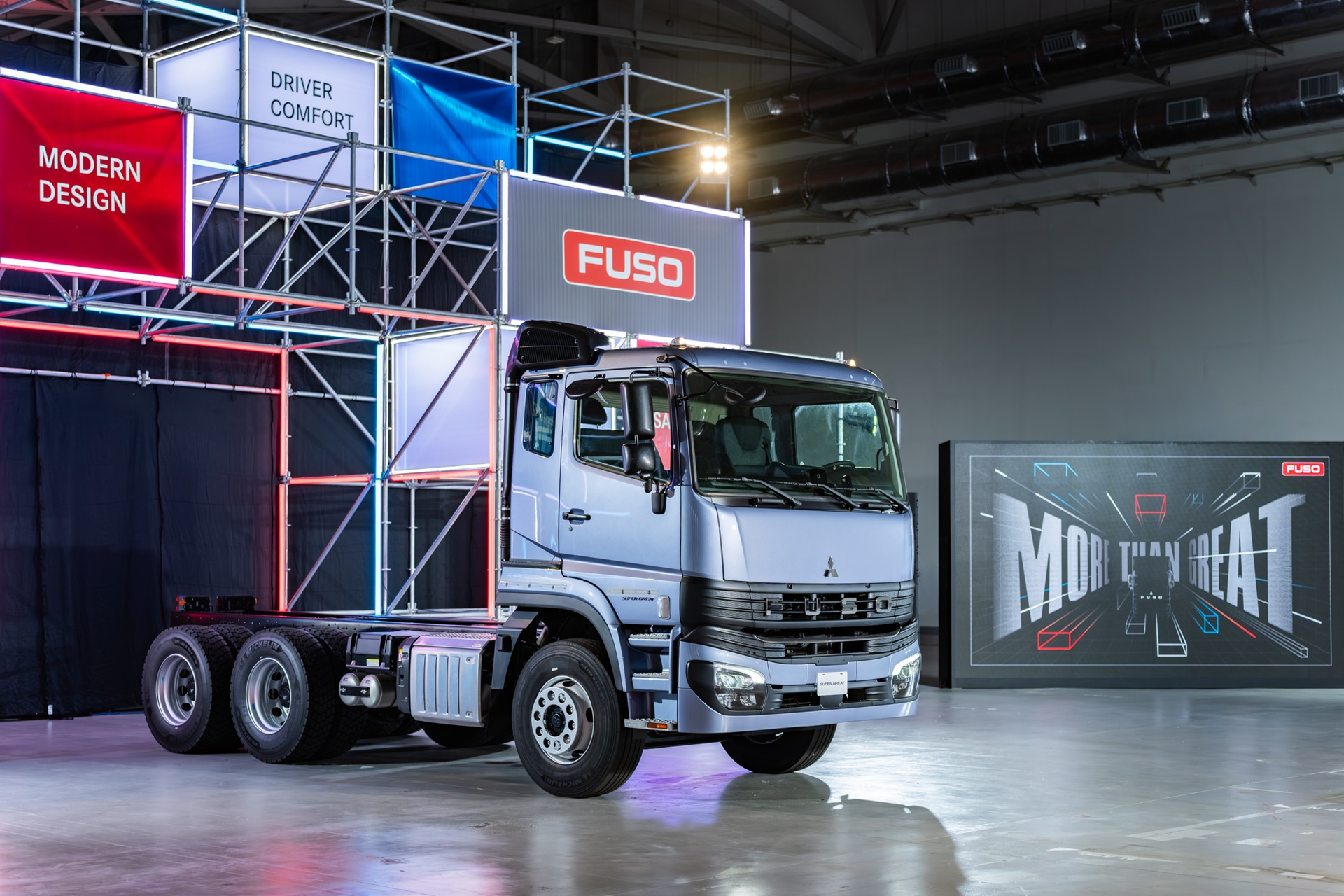 03、FUSO New Super Great 開啟跨世代商用車全新篇章，旗艦級安全防護、嶄新設計語彙、便利操控駕馭 三大進化再升級（圖由 DTAT 提供）